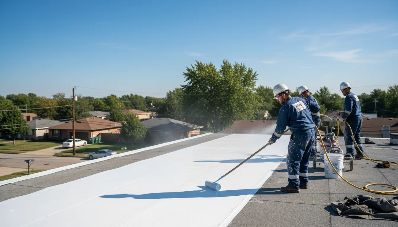 Commercial roof coating in Crown Point, IN near me